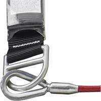 SA-5500-4 Shock Absorbing Lanyard, 4', Snap Hook Center, Snap Hook Leg Ends, Galvanized Steel Brunswick Fyr & Safety