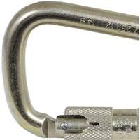 CP-03015-1 Zinc Plated Carabiner with 1" Gate Opening, Steel Brunswick Fyr & Safety