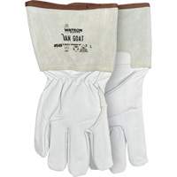 Gants r&eacute;sistant &agrave; la coupe et &agrave; l'arc &eacute;lectrique Van Goat 549, Taille Moyen, Enveloppe en Cutshield/Para-aramide/Polyester/Acier inoxydable/Ch&egrave;vre, ASTM ANSI niveau A6/EN 388 niveau F Brunswick Fyr & Safety