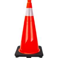 Premium Traffic Cone, 28", Orange, 4" Reflective Collar(s) Brunswick Fyr & Safety