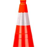Premium Traffic Cone, 28", Orange, 4" Reflective Collar(s) Brunswick Fyr & Safety