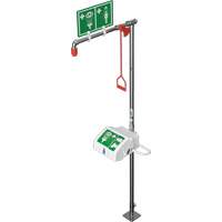 Combination Shower with Closed ABS Bowl & Top Inlet, Pedestal Brunswick Fyr & Safety