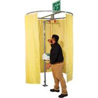 Pipe Mounted Safety Shower Modesty Curtain Brunswick Fyr & Safety