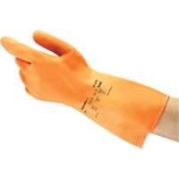 Gants ALPHATEC 87-320, Taille 10, 11,8" lo, Latex de caoutchouc, Doublure en Ouat&eacute;e, 18 mils Brunswick Fyr & Safety