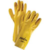 Gants &agrave; fini rugueux et r&eacute;sistants aux produits chimiques, Taille 9, 14" lo, PVC, Doublure en Interlock, 47-mil Brunswick Fyr & Safety