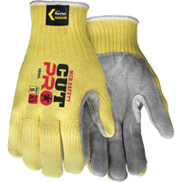 CutPro&reg; Cut Resistant Work Gloves with Split Leather Palm, Size Small, 7 Gauge, Kevlar&reg; Shell, ASTM ANSI Level A3 Brunswick Fyr & Safety