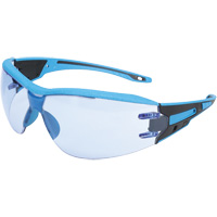 Lunettes de s&eacute;curit&eacute; sans monture Captain d&eacute;tectables par d&eacute;tecteur de m&eacute;taux, Lentille Bleu p&acirc;le, Antibu&eacute;e/Anti-&eacute;gratignures, ANSI Z87+/R&eacute;pond ou surpasse la norme CSA Z94.3 Brunswick Fyr & Safety