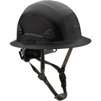 Casque Fibre Metal de style escalade avec bordure compl&egrave;te, R&eacute;pond aux normes CSA type 2, Suspension Rochet, Non ventil&eacute; Brunswick Fyr & Safety