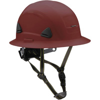 Casque Fibre Metal de style escalade avec bordure compl&egrave;te, R&eacute;pond aux normes CSA type 2, Suspension Rochet, Non ventil&eacute; Brunswick Fyr & Safety