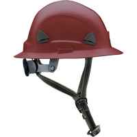 Casque Fibre Metal de style escalade avec bordure compl&egrave;te, R&eacute;pond aux normes CSA type 2, Suspension Rochet, Non ventil&eacute; Brunswick Fyr & Safety