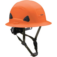 Casque Fibre Metal de style escalade avec bordure compl&egrave;te, R&eacute;pond aux normes CSA type 2, Suspension Rochet, Non ventil&eacute; Brunswick Fyr & Safety