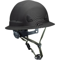 Casque Fibre Metal de style escalade avec bordure compl&egrave;te, R&eacute;pond aux normes CSA type 2, Suspension Rochet, Non ventil&eacute; Brunswick Fyr & Safety