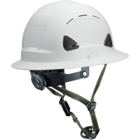 Casque Fibre Metal de style escalade avec bordure compl&egrave;te, R&eacute;pond aux normes CSA type 2, Suspension Rochet, Ventil&eacute; Brunswick Fyr & Safety