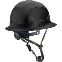 Casque Fibre Metal de style escalade avec bordure compl&egrave;te, R&eacute;pond aux normes CSA type 2, Suspension Rochet, Ventil&eacute; Brunswick Fyr & Safety