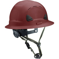 Casque Fibre Metal de style escalade avec bordure compl&egrave;te, R&eacute;pond aux normes CSA type 2, Suspension Rochet, Ventil&eacute; Brunswick Fyr & Safety
