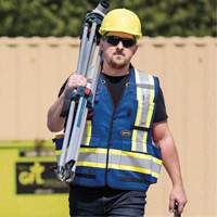 6681 High-Visibility Antimicrobial Mesh-Back Surveyor Vest, Royal Blue, Small, Polyester Brunswick Fyr & Safety