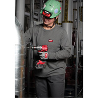 T-shirt &agrave; manches longues avec poches GRIDIRON, Femmes, T-petit, Bleu Brunswick Fyr & Safety