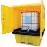 Hard Cover IBC Spill Pallet, 70" L x 70" W x 90" H, 1135 lbs. Load Capacity Brunswick Fyr & Safety