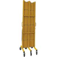 Barri&egrave;re extensible, 84" h x 20' lo, Jaune Brunswick Fyr & Safety