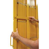 Barri&egrave;re extensible, 84" h x 20' lo, Jaune Brunswick Fyr & Safety