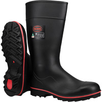 Bottes de s&eacute;curit&eacute; Boss Footwear avec r&eacute;sistance int&eacute;grale aux d&eacute;charges &eacute;lectriques, M&eacute;lange de polym&egrave;res/PVC, Embout Acier, Pointure 4 Brunswick Fyr & Safety
