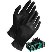 Deny&reg; Disposable Gloves, Small, Nitrile, 6-mil, Powder-Free, Black Brunswick Fyr & Safety