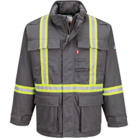 Bizflame&reg; 88/12 Insulated Winter Parka, Grey, Small Brunswick Fyr & Safety