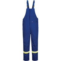 Bizflame&reg; 88/12 Insulated Bib Pants, Cotton/Nylon, Small, Blue Brunswick Fyr & Safety