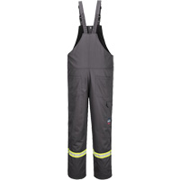 Bizflame&reg; 88/12 Insulated Bib Pants, Cotton/Nylon, Small, Grey Brunswick Fyr & Safety
