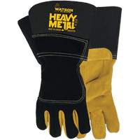 Gants de soudage d'hiver Black Velvet Heavy Metal, Taille Petit, Enveloppe en Cuir d'&eacute;lan refendu, ASTM ANSI niveau A5 Brunswick Fyr & Safety
