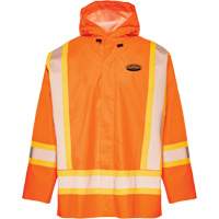 R804 Hurricane Rain Jacket, Small, High Visibility Orange Brunswick Fyr & Safety