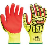 Cut and Impact-Resistant Gloves, Small, Synthetic Palm, Knit Wrist Cuff Brunswick Fyr & Safety