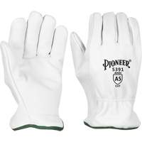 Cut-Resistant Driver's Gloves, Small, Grain Goatskin Palm Brunswick Fyr & Safety