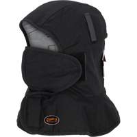 Pioneer 765A Flame-Resistant Quilted Hard Hat Liner with Long Neck & Detachable Mouthpiece, Black/Grey, Cotton/FR-Tech&reg;/Modacrylic/Nylon Brunswick Fyr & Safety