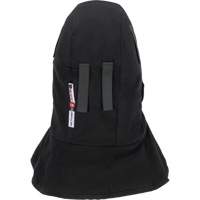 Pioneer 765A Flame-Resistant Quilted Hard Hat Liner with Long Neck & Detachable Mouthpiece, Black/Grey, Cotton/FR-Tech&reg;/Modacrylic/Nylon Brunswick Fyr & Safety