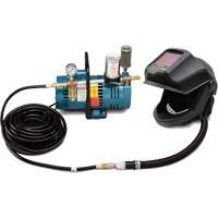 1-Worker DEFENDER Supplied Air Shield & Flip-Front Welding Helmet System Brunswick Fyr & Safety