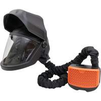 Visi&egrave;re rabattable PEAKAIR DEFENDER & ensemble de souffleur X90VX, Respirateur &agrave; masque/Masque de soudage, Pile Lithium-ion Brunswick Fyr & Safety