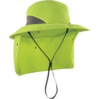 Chapeau de garde forestier 8934 Chill-Its avec prot&egrave;ge-nuque, petit/moyen, Lime haute visibilit&eacute; Brunswick Fyr & Safety