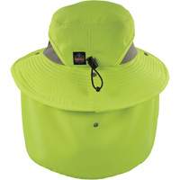 Chapeau de garde forestier 8934 Chill-Its avec prot&egrave;ge-nuque, petit/moyen, Lime haute visibilit&eacute; Brunswick Fyr & Safety