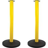 Montant industriel, Hauteur de 37", Jaune Brunswick Fyr & Safety