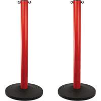 Montant industriel, Hauteur de 37", Rouge Brunswick Fyr & Safety