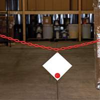 Chaîne de barri&egrave;re en plastique, Vert Brunswick Fyr & Safety