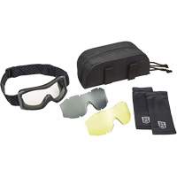 Ensemble de lunettes &agrave; coque &agrave; protection balistique X1000, Lentille Ambr&eacute;e/Transparent, Antibu&eacute;e/Anti-&eacute;gratignures, Ventilation Directe Brunswick Fyr & Safety