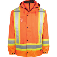 Manteau haute visibilit&eacute; 7-en-1, Polyester, Orange haute visibilit&eacute;, T-petit Brunswick Fyr & Safety
