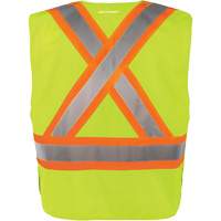 Gilet haute visibilit&eacute; &agrave; d&eacute;tachement rapide en 5 points, Orange haute visibilit&eacute;, Moyen/Petit, Polyester Brunswick Fyr & Safety