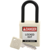 Velocity Safety Lockout Padlock, Safety Padlock, Keyed Different, Nylon, 1-1/2" Width Brunswick Fyr & Safety