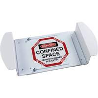 "Danger Confined Space Permit Required For Entry" Manhole Sign, 21" x 30", Polystyrene, English Brunswick Fyr & Safety