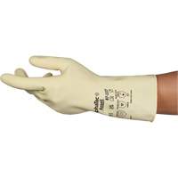 AlphaTec&reg; 87-137 Lightweight Natural Gloves, Size 7, 11.8" L, Rubber Latex, 16-mil Brunswick Fyr & Safety