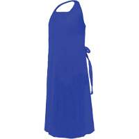 CoverMe Apron with Die-Cut Neck, Polyurethane, 45" L x 35" W, Blue Brunswick Fyr & Safety