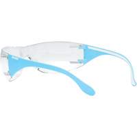 Adapt Lite Blue/White Safety Glasses, Clear Lens, Anti-Fog/Anti-Scratch, ANSI Z87+/Meets/Exceeds CSA Z94.3 Brunswick Fyr & Safety